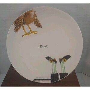 Set‎ Of 2 Rae Dunn Artisan Collection "Blessed" Serving Plate 11" Diameter